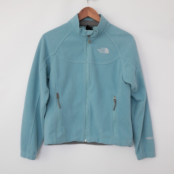 The North Face Light Blue Windwall fleece jacket - Picture 1 of 14